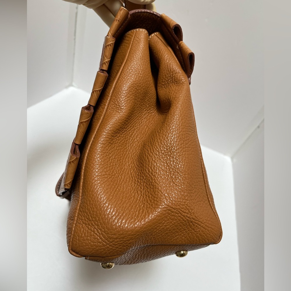 Lacucci croco embossed leather bag(made in Italy ) - Picture 7 of 16